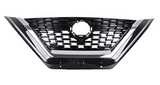 Nissan Qashqai Hatchback 2021-2024 Front Grille No Camera Hole Chrome and Black