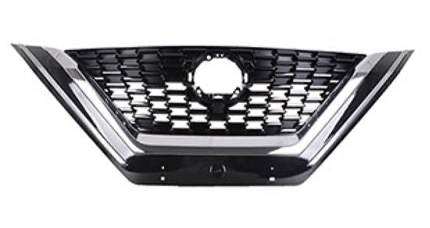 Nissan Qashqai Hatchback 2021-2024 Front Grille No Camera Hole Chrome and Black