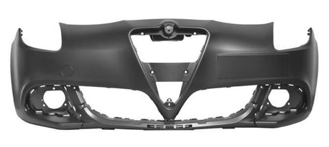 Alfa Romeo Giulietta Hatchback 2016-2021 Front Bumper No Wash Jets No Sensor Holes (With Template To Drill Wash and Sensors) - Primed