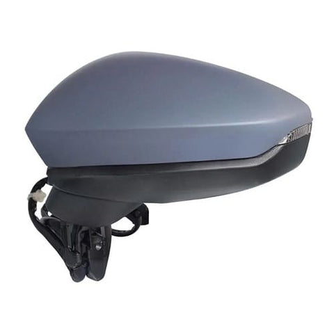 Audi A3 Saloon 2020-2024 Door Mirror Electric Type Heated Manual Fold With Indicator With Primed Cover Passenger Side L