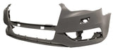 Audi A3 3 Door Hatchback 2012-2016 Front Bumper No Sensor Holes With Wash Jet Holes No Park Assist Holes (Fits SE & Sport Models Only) Primed