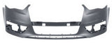 Audi A3 5 Door Hatchback 2012-2016 Front Bumper With Wash Jet Holes With Sensor Holes (SE & Sport Models) Primed