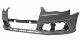 Audi A3 5 Door Hatchback 2012-2016 Front Bumper With Wash Jet Holes No Sensor Holes (With Template To Drill Sensors) S Line Models Only - Primed