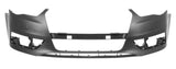 Audi A3 Saloon 2013-2016 Front Bumper With Wash Jet Holes No Sensor Holes (Fits Sport & SE Models Only) Primed