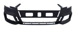 Audi A3 3 Door Hatchback 2016-2018 Front Bumper With Sensor Holes With Wash Jet Holes With Auto Pop Out Wash Jet Covers (Fits S-Line Models Only) Primed
