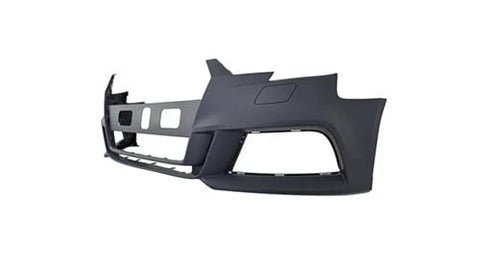 Audi A3 Cabriolet 2016-2020 Front Bumper No Sensor Holes With Wash Jet Holes With Template To Drill Sensor Holes (Fits S-Line & S3 Models Only) Primed