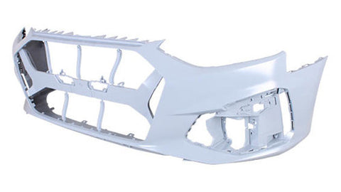 Audi A4 Saloon 2019-2024 Front Bumper No Sensor Holes No Wash Jet Holes (With Template To Drill Holes) Black Edition & S-Line Models - Primed 