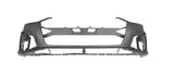 Audi A5 Cabriolet 2020-2024 Front Bumper No Sensor Holes With Wash Jet Holes (Fits S-Line Models Only) Primed