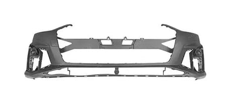 Audi A5 Cabriolet 2020-2024 Front Bumper No Sensor Holes With Wash Jet Holes (Fits S-Line Models Only) Primed