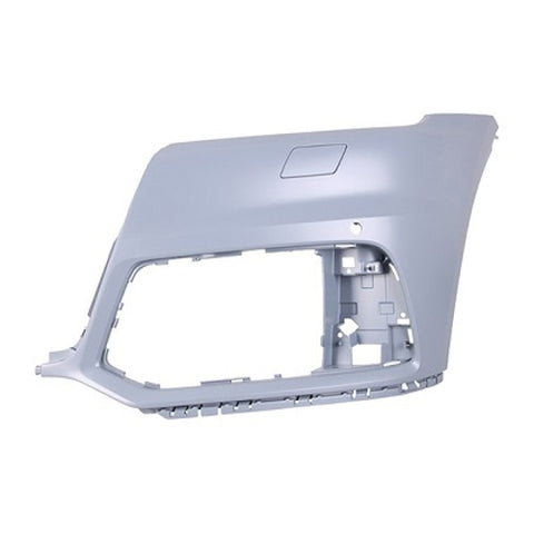 Audi Q5 Estate 2017-2020 Front Bumper Corner With Sensor Hole With Wash Jet Hole (SE & Sport Models) Primed - Passenger Side L