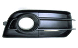 Audi A1 3 Door Hatchback 2010-2015 Front Bumper Grille Outer Section With Lamp Hole Twin Slat No Chrome Trim (Fits SE & Sport Models Only) Driver Side R
