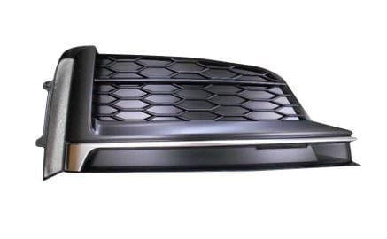 Audi A5 Cabriolet 2017-2020 Front Bumper Grille Outer Section With Chrome Trim (Fits S-Line Models Only) Driver Side R