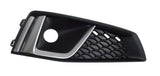 Audi A4 Estate 2018-2019 Front Bumper Grille Outer Section With Chrome Trim (Fits S-Line & Black Edition Models Only) Driver Side R