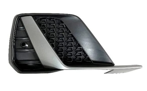 Audi A1 5 Door Hatchback 2019- Front Bumper Grille Outer Section With Sensor Hole With Silver Trim (Fits S-Line Models Only) Driver Side R
