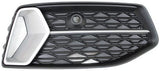 Audi A6 Saloon 2018-2025 Front Bumper Grille Outer Section With Sensor Hole With Silver Trim (Fits Sport Models Only) Driver Side R