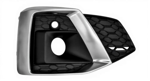 Audi A5 Cabriolet 2020-2024 Front Bumper Grille Outer Section With Sensor Hole With Lamp Hole With Chrome Surround (Fits S-Line Models Only) Driver Side R