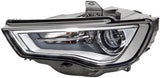 Audi A3 Cabriolet 2014-2016 Headlamp Bi-Xenon Type With LED Daytime Running Lamp Chrome Passenger Side L