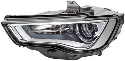 Audi A3 5 Door Hatchback 2012-2016 Headlamp Bi-Xenon Type With LED Daytime Running Lamp Chrome Passenger Side L