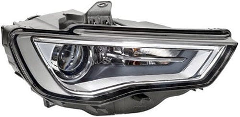 Audi A3 5 Door Hatchback 2012-2016 Headlamp Bi-Xenon Type With LED Daytime Running Lamp Chrome Driver Side R