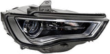 Audi A3 Saloon 2013-2016 Headlamp Bi-Xenon With LED Daytime Running Lamp Black Driver Side R