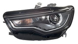 Audi A6 Saloon 2011-2014 Headlamp Bi-Xenon D3S With LED Daytime Running Lamp With Cornering Lamp Black Passenger Side L