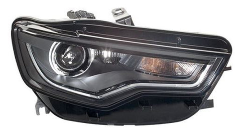 Audi A6 Estate 2011-2014 Headlamp Bi-Xenon D3S With LED Daytime Running Lamp With Cornering Lamp Black Driver Side R