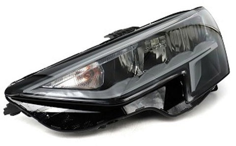 Audi A3 Saloon 2020-2024 Headlamp LED Non Matrix Black & Grey Passenger Side L