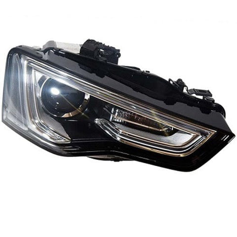 Audi A5 Cabriolet 2012-2017 Headlamp Xenon Type (Models With Non Adaptive Lighting) Black Driver Side R