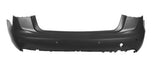 Audi A6 Saloon 2014-2019 Rear Bumper With Sensor Holes No Park Assist Holes (Fits S-Line Models Only) Primed