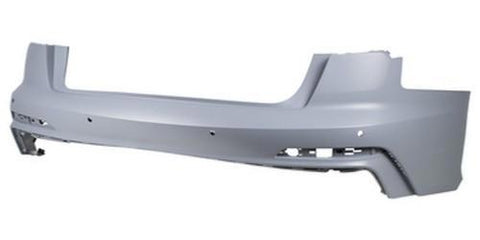 Audi A6 Saloon 2018-2025 Rear Bumper With Sensor Holes No Park Assist Holes (S-Line Models Only) Primed