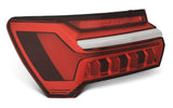 Audi A6 Estate 2018-2025 Rear Lamp Outer Section With Chrome Trim Passenger Side L