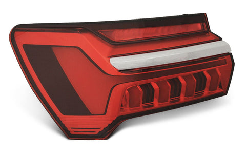 Audi A6 Estate 2018-2025 Rear Lamp Outer Section With Chrome Trim Passenger Side L