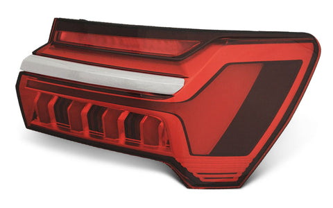 Audi A6 Estate 2018-2025 Rear Lamp Outer Section With Chrome Trim Driver Side R