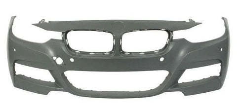 BMW 3 Series Estate 2015-2018 Front Bumper With 4 Sensor Holes With 2 Park Assist Holes No Wash Jet Holes No Camera Hole (Fits M-Sport Models) Primed