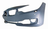 BMW 3 Series Estate 2011-2015 Front Bumper With Sensor Holes With Wash Jet Holes No Park Assist Holes No Camera Hole (Fits Luxury & Modern & Sport Models Only) Primed