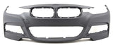BMW 3 Series 4 Door Saloon 2011-2015 F30 Front Bumper No Wash Jet Holes No Sensor Holes (M-Sport Models) Primed