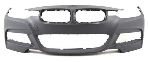 BMW 3 Series 4 Door Saloon 2011-2015 F30 Front Bumper No Wash Jet Holes No Sensor Holes (M-Sport Models) Primed