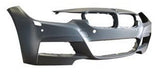 BMW 3 Series Estate 2011-2015 Front Bumper With Sensor Holes With Wash Jet Holes No Park Assist Holes No Camera Hole (Fits M-Sport Models Only) Primed