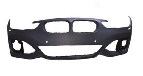 BMW 1 Series 3 Door Hatchback 2015-2019 Front Bumper With Sensor Holes With Wash Jet Holes (M-Sport Models) Primed 