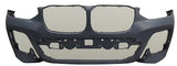 BMW X3 Estate 2017-2021 Front Bumper No Sensor Holes With Park Assist Holes No Camera Hole (Fits M-Sport Models Only) Primed
