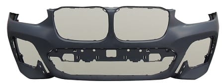 BMW X3 Estate 2017-2021 Front Bumper No Sensor Holes With Park Assist Holes No Camera Hole (Fits M-Sport Models Only) Primed