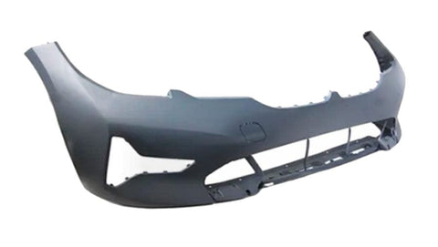 BMW 3 Series 4 Door Saloon 2019-2023 Front Bumper With Sensor Holes With Park Assist Holes (Luxury & Sport Models Only) Primed