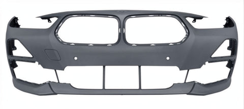 BMW X2 Estate 2018-2024 Front Bumper With Sensor Holes No Wash Jet Holes With Park Assist Holes