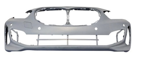 BMW 1 Series 5 Door Hatchback 2019-2024 Front Bumper With Sensor Holes No Park Assist Holes (With Template To Drill Holes) M-Sport Models - Primed 