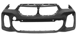 BMW X1 Estate 2019-2022 Front Bumper With Sensor Holes With Park Assist Holes No Wash Jet Holes (Fits M-Sport Models Only) Primed