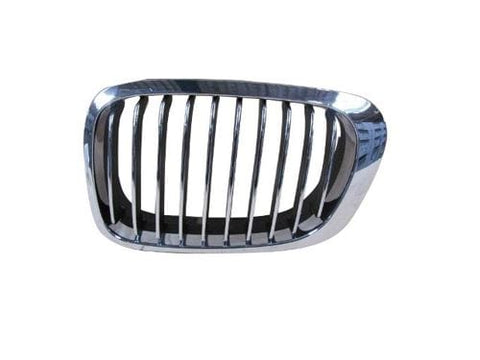 BMW 3 Series Coupe 1998-2003 Front Grille With Black and Chrome Slats Chrome Surround Passenger Side L