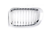 BMW 3 Series Coupe 1998-2003 Front Grille Chrome Slats With Chrome Surround Passenger Side L