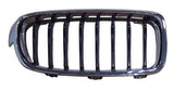 BMW 3 Series 4 Door Saloon 2011-2015 Front Grille Black Slats With Chrome Surround (Fits M-Sport & Sport Models) Driver Side R