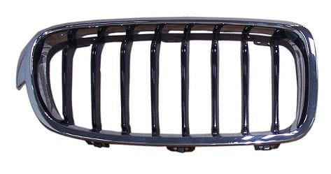 BMW 3 Series 4 Door Saloon 2011-2015 Front Grille Black Slats With Chrome Surround (Fits M-Sport & Sport Models) Driver Side R