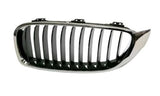 BMW 4 Series Cabriolet 2014-2017 Front Grille With Black Slats Chrome Surround Passenger Side L